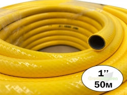 Маркуч градински трислоен 1&quot;-25мм 50м Great Garden, Yellow