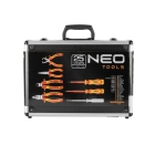 Клещи комбинирани и отвертки комплект в куфар 1000V, 7бр. Neo 01-235