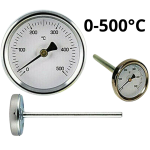 Термометър за димни газове Ф63 500 градуса
