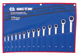 Комплект тресчотни ключове - 12114MRN KING TONY