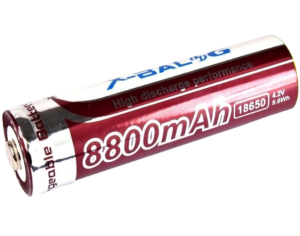 Батерия акумулаторна X-BALOG, 4.2V 18650 Li-ion