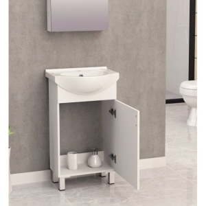 Шкаф за баня с умивалник 500х400х850мм Алора 5035+5091UKR Inter Ceramic