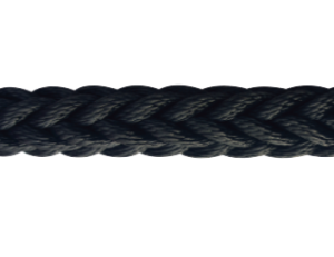 Въже синтетично полипропилен плетено черно ф4мм 8жилно влагозащитено опън 240кг Vormann