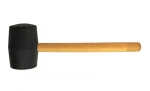 Чук гумен с дървена дръжка 680гр черен Gadget