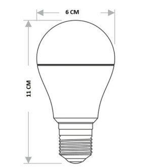 Крушка димируема LED 12W E27 6400К Cata CT-4278